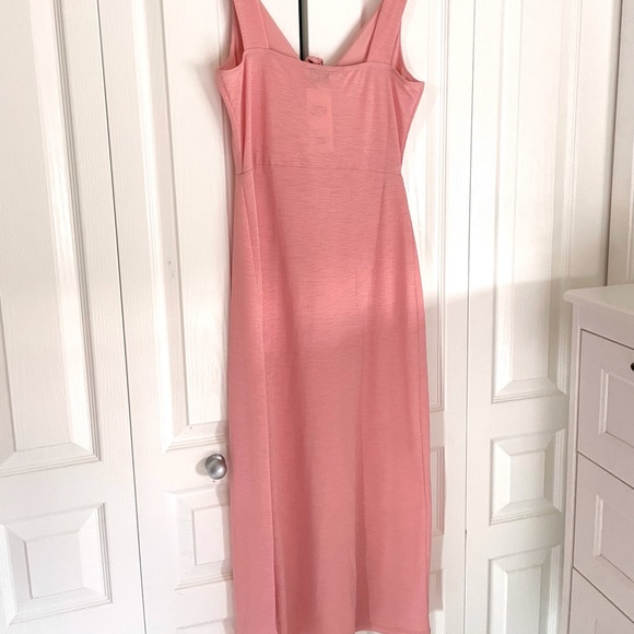 ASOS Pink Double Slit Picnic Dress - Picture 2 of 3